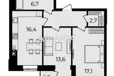 2-комнатная квартира по адресу ул. Праведников мира (площадь 66 м²) - Atlanta.ua - imageAlt 24