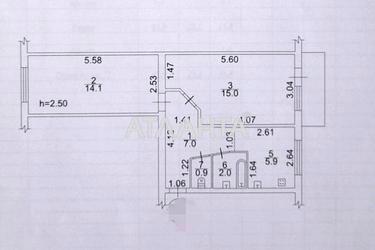 2-комнатная квартира по адресу ул. Героев обороны Одессы(Героев Сталинграда) (площадь 47 м²) - Atlanta.ua - фото 21