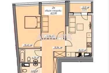 2-комнатная квартира по адресу Курортный пер. (площадь 63,9 м²) - Atlanta.ua - фото 22