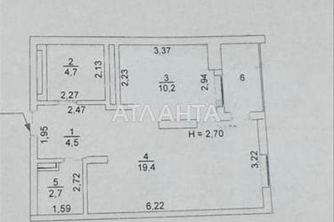 1-комнатная квартира по адресу ул. Высоцкого (площадь 43 м²) - Atlanta.ua - фото 13