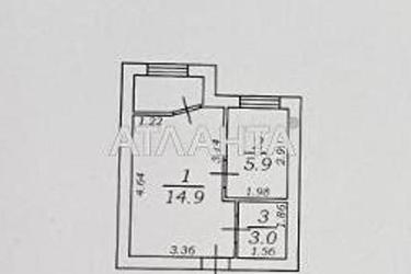1-комнатная квартира по адресу ул. Мирная (площадь 26,4 м²) - Atlanta.ua - фото 16