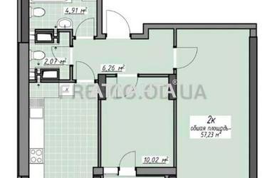 2-комнатная квартира по адресу Глушко ак. Пр. (площадь 57 м²) - Atlanta.ua - фото 12