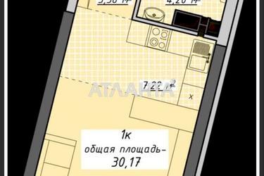 1-кімнатна квартира за адресою Курортний пров. (площа 30 м²) - Atlanta.ua - фото 18