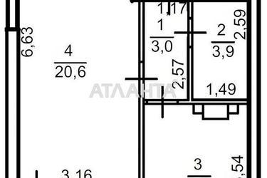 1-кімнатна квартира за адресою вул. Пішонівська (площа 41,4 м²) - Atlanta.ua - фото 10