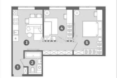2-кімнатна квартира за адресою вул. Богдана Хмельницького (площа 48 м²) - Atlanta.ua - фото 17