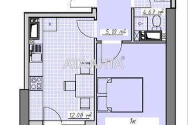 1-комнатная квартира по адресу Курортный пер. (площадь 37 м²) - Atlanta.ua - фото 24