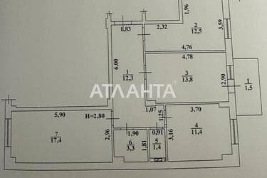 3-комнатная квартира по адресу ул. Сахарова (площадь 72 м²) - Atlanta.ua - фото 28