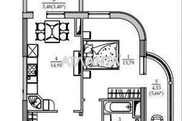 1-room apartment apartment by the address st. Vilyamsa ak (area 51 m²) - Atlanta.ua - photo 44