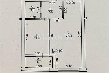 1-комнатная квартира по адресу ул. Героев Крут (площадь 49 м²) - Atlanta.ua - фото 22