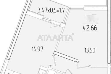1-комнатная квартира по адресу ул. Краснова (площадь 42,7 м²) - Atlanta.ua - фото 18