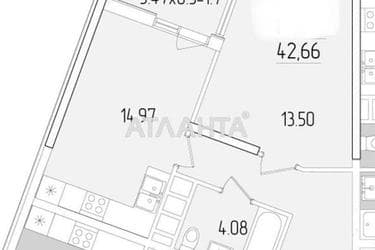 1-комнатная квартира по адресу ул. Краснова (площадь 42,6 м²) - Atlanta.ua - фото 24