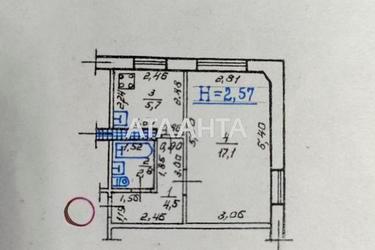 1-комнатная квартира по адресу ул. Космонавтов (площадь 31 м²) - Atlanta.ua - фото 12