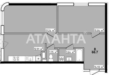 2-кімнатна квартира за адресою вул. Академіка Корольова (площа 66,7 м²) - Atlanta.ua - фото 12