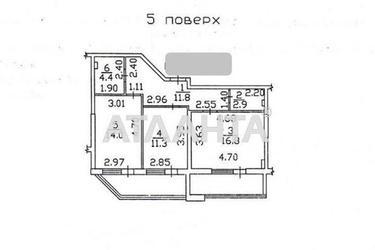 2-комнатная квартира по адресу ул. Спортивная (площадь 72 м²) - Atlanta.ua - фото 26