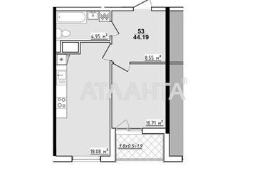 1-кімнатна квартира за адресою вул. Академіка Корольова (площа 44,2 м²) - Atlanta.ua - фото 9