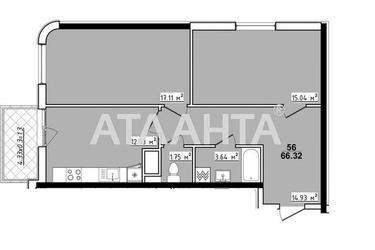 2-комнатная квартира по адресу ул. Королева ак. (площадь 66,3 м²) - Atlanta.ua - фото 12