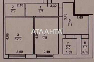 1-комнатная квартира по адресу ул. Бугаевская (площадь 41,4 м²) - Atlanta.ua - imageAlt 34