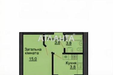 1-комнатная квартира по адресу ул. Пригородная (площадь 37,1 м²) - Atlanta.ua - фото 12