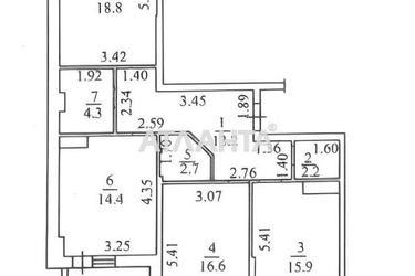 3-комнатная квартира по адресу Овидиопольская дор. (площадь 89 м²) - Atlanta.ua - фото 13