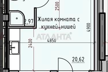 1-room apartment apartment by the address st. Donskogo Dmitriya (area 26,8 m²) - Atlanta.ua - photo 19