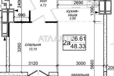2-rooms apartment apartment by the address st. Prigorodnaya (area 48 m²) - photo 22 2-rooms apartment apartment by the address st. Prigorodnaya (area 48 m²) - Atlanta.ua - photo 22