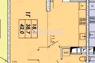 1-комнатная квартира по адресу ул. Прохоровская (площадь 41,2 м²) - Atlanta.ua - imageAlt 11