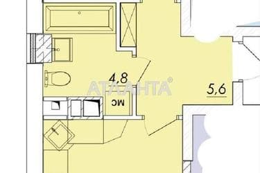 1-комнатная квартира по адресу Овидиопольская дор. (площадь 43,2 м²) - Atlanta.ua - imageAlt 16