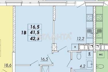1-кімнатна квартира за адресою Овідіопольська дор. (площа 42,8 м²) - Atlanta.ua - фото 7