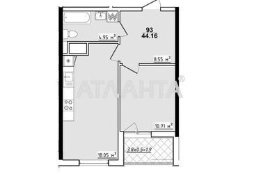 1-комнатная квартира по адресу ул. Королева ак. (площадь 44,2 м²) - Atlanta.ua - фото 7