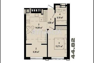 1-кімнатна квартира за адресою вул. Українська (площа 44,8 м²) - Atlanta.ua - фото 10