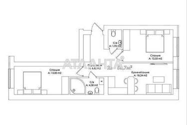 2-кімнатна квартира за адресою вул. Соборна (площа 56,7 м²) - Atlanta.ua - фото 10