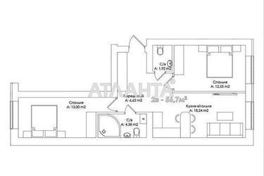 2-кімнатна квартира за адресою вул. Соборна (площа 56,7 м²) - Atlanta.ua - фото 10