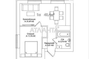 1-кімнатна квартира за адресою вул. Соборна (площа 40,4 м²) - Atlanta.ua - фото 10