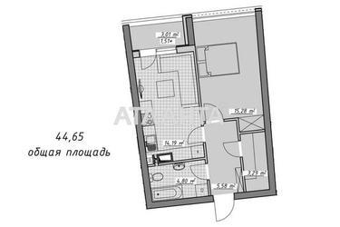 1-комнатная квартира по адресу Курортный пер. (площадь 45 м²) - Atlanta.ua - фото 15