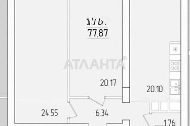 3-rooms apartment apartment by the address st. Krasnova (area 77,1 m²) - Atlanta.ua - photo 68