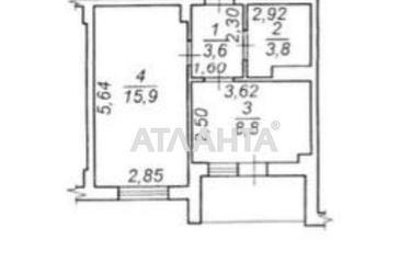 1-кімнатна квартира за адресою вул. Торгова (площа 34,6 м²) - Atlanta.ua - фото 22