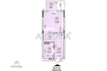 1-кімнатна квартира за адресою вул. Мукачівська (площа 33,1 м²) - Atlanta.ua - фото 12