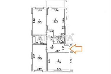 3-комнатная квартира по адресу (площадь 91 м²) - Atlanta.ua - фото 29