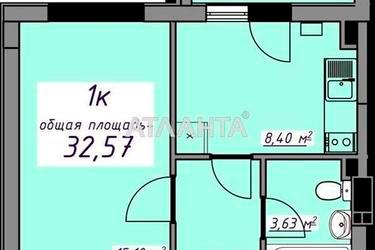 1-кімнатна квартира за адресою вул. Масив 10 (площа 32,6 м²) - Atlanta.ua - фото 14