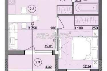 1-кімнатна квартира за адресою вул. Бочарова ген. (площа 42,5 м²) - Atlanta.ua - фото 7