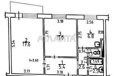 2-кімнатна квартира за адресою вул. Бочарова ген. (площа 50 м²) - Atlanta.ua - фото 26