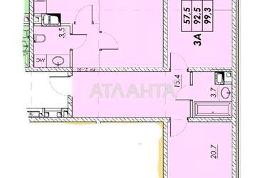 3-кімнатна квартира за адресою вул. Прохорівська (площа 98,3 м²) - Atlanta.ua - фото 16