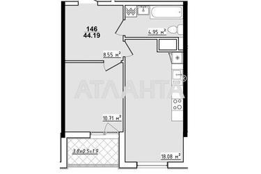 1-кімнатна квартира за адресою вул. Академіка Корольова (площа 44,2 м²) - Atlanta.ua - фото 8