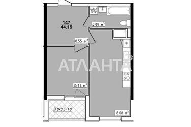 1-room apartment apartment by the address st. Koroleva ak (area 44,2 m²) - Atlanta.ua - photo 7