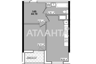 1-room apartment apartment by the address st. Koroleva ak (area 44,2 m²) - Atlanta.ua - photo 12