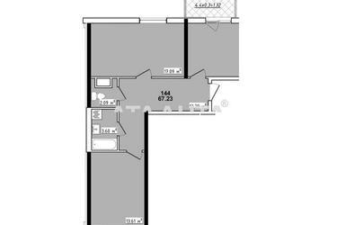 2-rooms apartment apartment by the address st. Koroleva ak (area 67,2 m²) - Atlanta.ua - photo 7