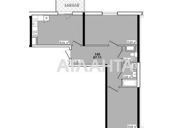 2-кімнатна квартира за адресою вул. Академіка Корольова (площа 67,1 м²) - Atlanta.ua - фото 8
