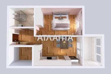 1-кімнатна квартира за адресою вул. Гніздовського (площа 52,9 м²) - Atlanta.ua - фото 32
