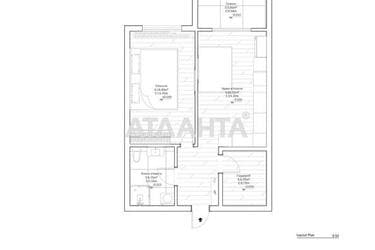 1-кімнатна квартира за адресою вул. Гніздовського (площа 52,9 м²) - Atlanta.ua - фото 35