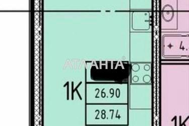1-кімнатна квартира за адресою вул. Генуезька (площа 28,7 м²) - Atlanta.ua - фото 10